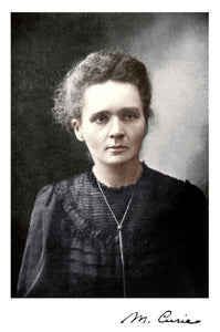 Marie Curie Porträt - Original Gusswerk 