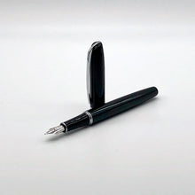 Laden Sie das Bild in den Galerie-Viewer, Legend schwarz/chrom X-Pen Füller offen Kappe stehend